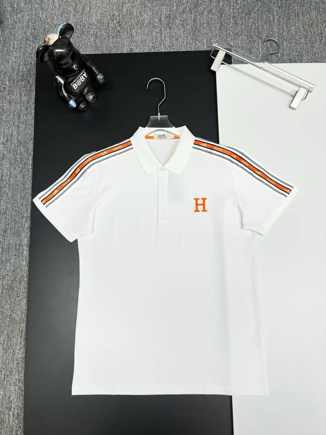 HERMES New Arrival Polo Same Style 210 ， Factory New Arrival Versatile : Black White Size：M-XXXL